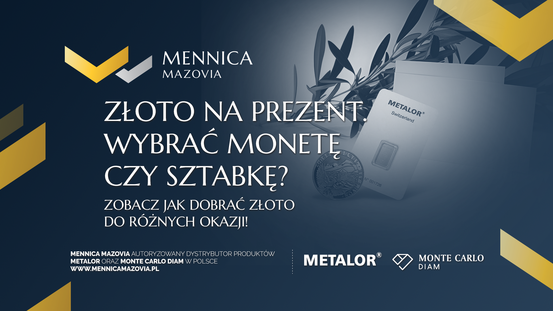 Złoto na prezent. Wybrać monetę czy sztabkę? Zobacz jak dobrać złoto do różnych okazji!